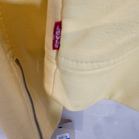 Levi Faux Leather Moto Jacket Size XL - Picture 8 of 15